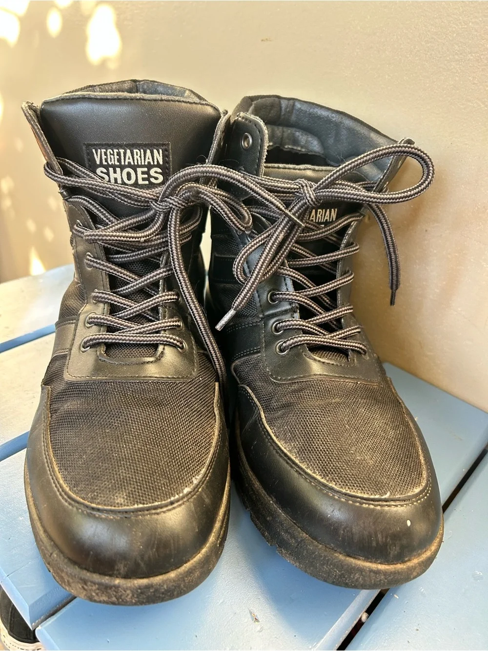 Vegetarian Shoes  Men's Black Tactical Boots